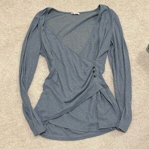 y2k wrap style sweater